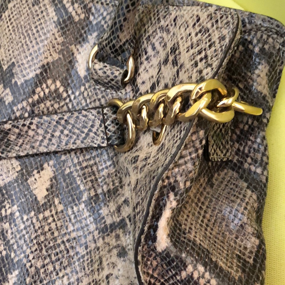 Michael Kors Python Embossed Leather Hamilton Bag - image 4